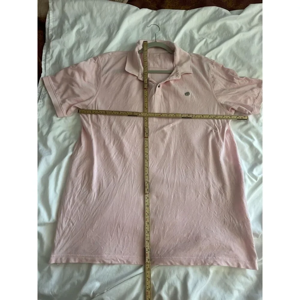 Banana Republic Men’s XL Pink Cotton Polo Shirt Elephant Logo Preppy Casual